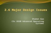 Shuman Guo CSc 8320 Advanced Operating Systems. Outlines Design & Implementation Issues Object Models and Naming Schemes Distributed Coordination Interprocess.