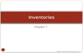 Chapter 7 Inventories © 2009 The McGraw-Hill Companies, Inc.