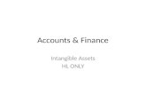 Accounts & Finance Intangible Assets HL ONLY. Learning Objectives To be able to calculate stock valuations.