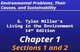 Environmental Problems, Their Causes, and Sustainability G. Tyler Miller’s Living in the Environment 14 th Edition Chapter 1 Sections 1 and 2 G. Tyler.