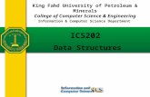 ICS202 Data Structures King Fahd University of Petroleum & Minerals College of Computer Science & Engineering Information & Computer Science Department.