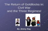 The Return of Goldilocks in: Civil War and the Three Regimes! By Jimmy Ray.