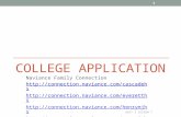 COLLEGE APPLICATION Naviance Family Connection   .