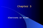 Chapter 5 Electrons in Atoms. Bohr model of the atom.