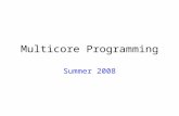 Multicore Programming Summer 2008. Daily Schedule 09:00am - 10:30am – Lecture 10:30am - 10:50pm - Break 10:50am - 12:20pm - Lecture 12:20pm - 01:20pm.