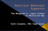 Margaret K. Lewis School is in its sixth year as a Positive Behavior Supports (PBS) School. PBS gives people a new way to think about behavior.