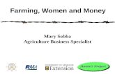 Mary Sobba Agriculture Business Specialist Farming, Women and Money.