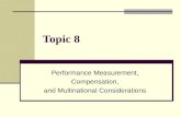 Topic 8 Performance Measurement, Compensation, and Multinational Considerations.