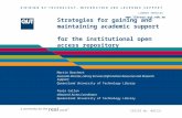 Www.library.qut.edu.au LIBRARY SERVICES  Strategies for gaining and maintaining academic support for the institutional open access.
