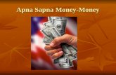 Apna Sapna Money-Money. RBI RBI Monetary Policy and National Income By- By- Rahul Jain.
