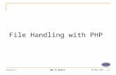 Session 3BBK P1 Module05-May-2007 : [‹#›] File Handling with PHP.