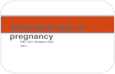 DR: Abir Mohiden Said 2012 Abdominal pain in pregnancy.