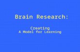 Brain Research: Creating A Model for Learning. “But I knew a lot of stuff that wasn’t on the test”