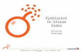 Eyeblaster Confidential - For Internal Use Only Eyeblaster In-Stream Video Solution Overview.
