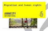 Migration and human rights. Introduction  People on the move  Migration as a cross border issue  Asylum seekers  Criminalization of (irregular) migration: