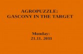 AGROPUZZLE: GASCONY IN THE TARGET Monday: 21.11. 2011.