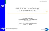 Intel Confidential   IBIS & ICM Interfacing: A New Proposal Michael Mirmak Signal Integrity Engineering Intel Corp. Chair,
