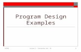 9/20/6Lecture 3 - Instruction Set - Al1 Program Design Examples.