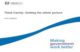 Think Family: Getting the whole picture Chris Cuthbert.