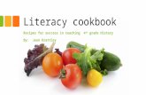 Literacy cookbook Recipes for success in teaching 4 th grade History By: Jean Krattley.