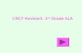 CRCT Review3: 3 rd Grade ELA You are correct!