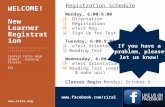 Www.facebook.com/riral WELCOME! New Learner Registratio n Registration Schedule Monday, 6:00-8:00  Orientation  Registration  eTest Reg.  Sign Up for.