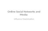 Online Social Networks and Media Influence Maximization.