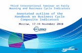 Eurostat – Unit D5 Key indicators for European policies Third International Seminar on Early Warning and Business Cycle Indicators Annotated outline of.