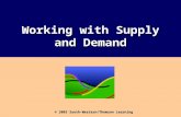 Working with Supply and Demand © 2003 South-Western/Thomson Learning.