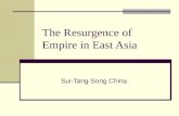 The Resurgence of Empire in East Asia Sui-Tang-Song China.