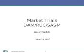 Http://nodal.ercot.com 1 Market Trials DAM/RUC/SASM Weekly Update June 18, 2010.