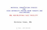N. Simos - LARP (02-03-05) MATERIAL IRRADIATION STUDIES FOR HIGH-INTENSITY PROTON BEAM TARGETS AND COLLIMATORS BNL AGS/BLIP/Hot Cell FACILITY Nicholas.