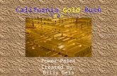 California Gold Rush 1849 Power Point Created by: Billy Geis.