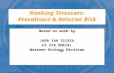Ranking Stressors: Prevalence & Relative Risk Based on work by John Van Sickle US EPA NHEERL Western Ecology Division.