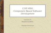 COP 4991 Component Based Software Development Lecture #7 Workflows/BPEL Onyeka Ezenwoye.