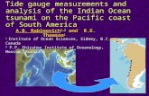 Tide gauge measurements and analysis of the Indian Ocean tsunami on the Pacific coast of South America A.B. Rabinovich 1,2 and R.E. Thomson 1 1 Institute.