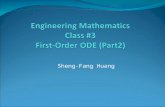 Sheng-Fang Huang. Introduction Given a first-order ODE (1) y’ = f(x, y) Geometrically, the derivative y’(x) denotes the slope of y(x). Hence, for a.