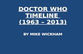 DOCTOR WHO TIMELINE (1963 – 2013) BY MIKE WICKHAM.