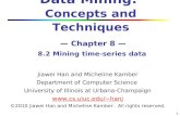 1 Data Mining: Concepts and Techniques — Chapter 8 — 8.2 Mining time-series data Jiawei Han and Micheline Kamber Department of Computer Science University.