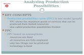 KEY CONCEPTS  Production possibilities curve (PPC) is one model (graph)  PPC shows the maximum goods or services that can be produced from limited resources.