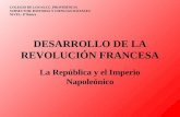 DESARROLLO DE LA REVOLUCIÓN FRANCESA La República y el Imperio Napoleónico COLEGIO DE LOS SS.CC. PROVIDENCIA SUBSECTOR: HISTORIA Y CIENCIAS SOCIALES NIVEL: