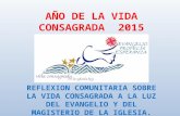 AÑO DE LA VIDA CONSAGRADA 2015 REFLEXION COMUNITARIA SOBRE LA VIDA CONSAGRADA A LA LUZ DEL EVANGELIO Y DEL MAGISTERIO DE LA IGLESIA.