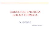 CURSO DE ENERGÍA SOLAR TÉRMICA OURENSE Setembro de 2007.
