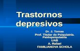 Trastornos depresivos Dr. J. Tomas Prof. Titular de Psiquiatría. Paidopsiquiatría UAB A. Rafael FAMILIANOVA SCHOLA.