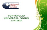 Free Powerpoint Templates Page 1 PORTAFOLIO UNIVERSAL FOODS LIMITED.
