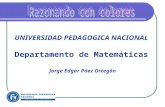 Jorge Edgar Páez Ortegón UNIVERSIDAD PEDAGOGICA NACIONAL Departamento de Matemáticas.