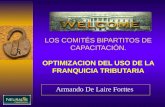 LOS COMITÉS BIPARTITOS DE CAPACITACIÓN. OPTIMIZACION DEL USO DE LA FRANQUICIA TRIBUTARIA Armando De Laire Forttes.