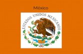 México. La bandera mexicana Mexico's Flag The Mexican flag consists of three vertical bands in green, white and red, with the Mexican coat of arms (which.