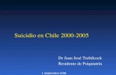 Suicidio en Chile 2000-2005 Dr Juan José Trebilcock Residente de Psiquiatría 1 Septiembre 2008.