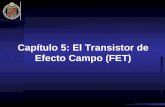 Capítulo 5: El Transistor de Efecto Campo (FET). DESCRIPCIÓN DE UN DISPOSITIVO FET Gate p+ n SiO 2 DrainSource L Construcción de un dispositivo FET mediante